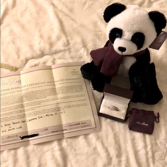 14K White Gold Diamond Ring 0.95cttw - Picture 6 of 8